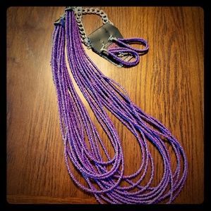 🍍 3 for $10!! 🍍 Purple seed bead necklace